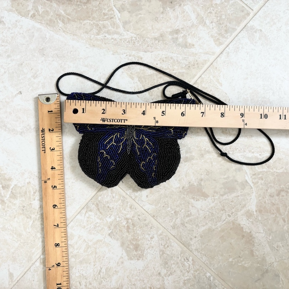 VTG Neiman Marcus Beaded Butterfly Bag Artsy Novelty Cocktail Party - Picture 3 of 6